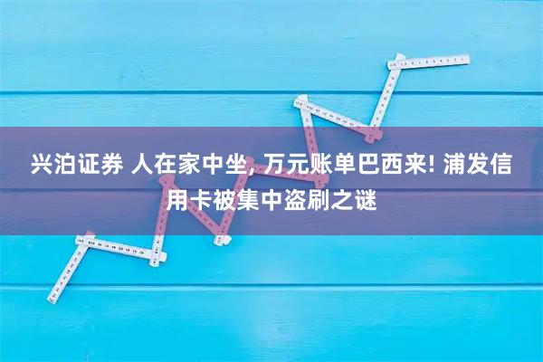 兴泊证券 人在家中坐, 万元账单巴西来! 浦发信用卡被集中盗刷之谜