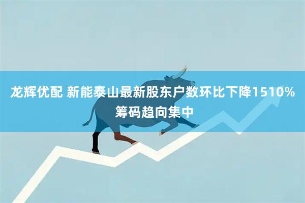 龙辉优配 新能泰山最新股东户数环比下降1510% 筹码趋向集中